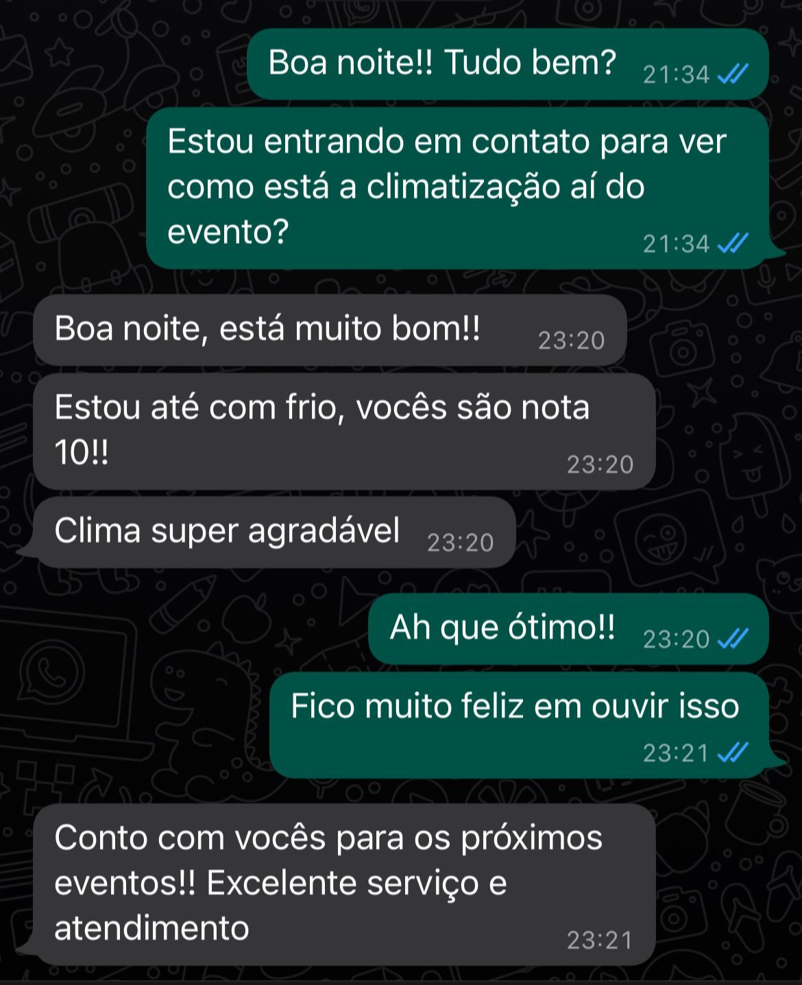 Depoimento de cliente 7 Clima